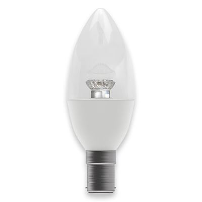 Picture of 4W SBC LED CLEAR CANDLE 2700K
DIMMABLE