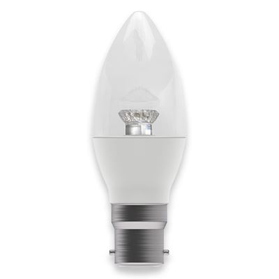 Picture of 4W BC LED CLEAR CANDLE 2700K
NON DIMMABLE