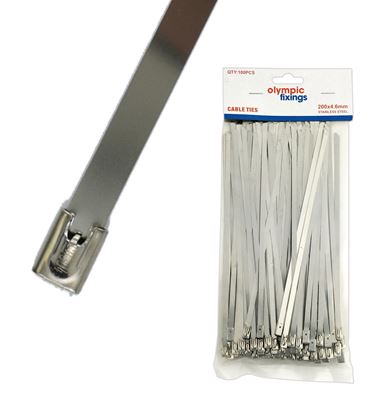 Picture of 080-185-015
300mm x 4.6mm stainless steel cable ties