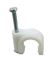 Picture of 10mm Round Cable Clips White (100)