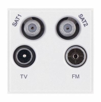 Picture of TV/FM/SAT QUADPLEXER MODULE
White Plastic Euro Module