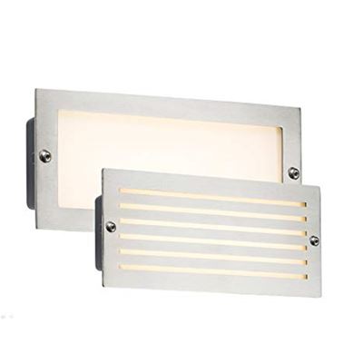 Picture of BRICK LIGHT BRUSHED STEEL WHITE LED
LED 5W WHITE LOUVRE /PLAIN FASCIA