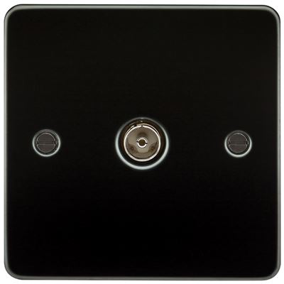 Picture of 1 GANG COAX OUTLET  FLAT PLATE
GUNMETAL