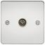 Picture of 1 GANG COAX OUTLET  FLAT PLATE
POLISHED CHROME