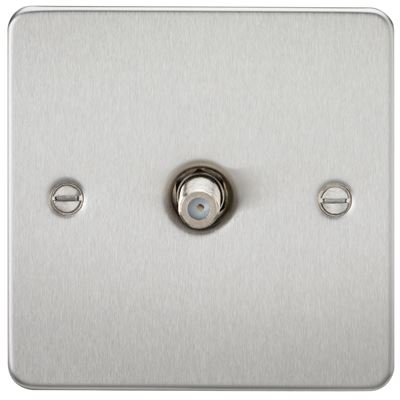 Picture of 1 GANG SATELLITE   FLAT PLATE
BRUSHED CHROME