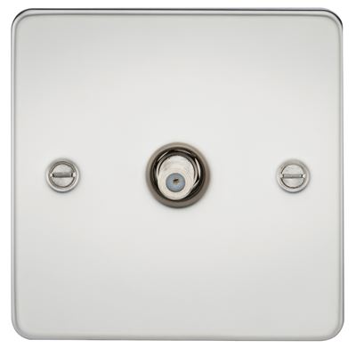 Picture of 1 GANG SATELLITE   FLAT PLATE
POLISHED CHROME