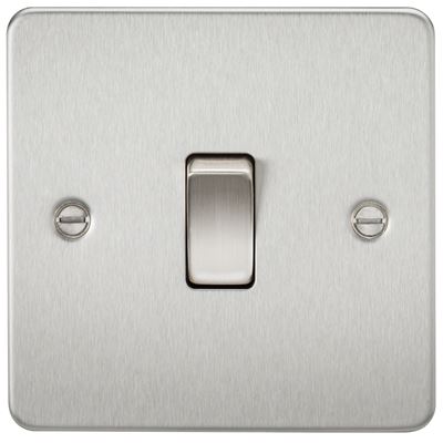 Picture of 1 GANG INTERMEDIATE  FLAT PLATE
BRUSHED CHROME