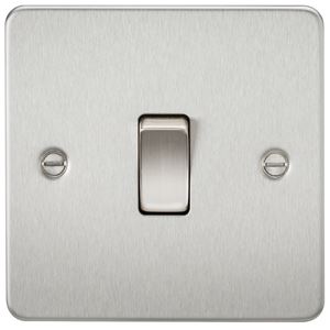 Picture of 1GANG 2WAY  SWITCH  FLAT PLATE
BRUSHED CHROME