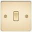 Picture of 1GANG 2WAY  SWITCH  FLAT PLATE
POLISHED BRASS