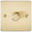 Picture of 1GANG 2WAY  DIMMER FLAT PLATE
10-200W/LED 5-150W BRUSHED BRASS