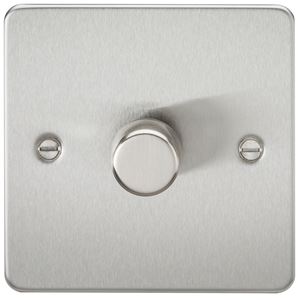 Picture of 1GANG 2WAY  DIMMER FLAT PLATE
10-200W/LED 5-150W BRUSHED CHROME