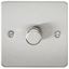 Picture of 1GANG 2WAY  DIMMER FLAT PLATE
10-200W/LED 5-150W BRUSHED CHROME