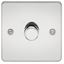 Picture of 1GANG 2WAY  DIMMER FLAT PLATE
10-200W/LED 5-150W POLISHED CHROME