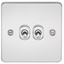 Picture of 2GANG 2WAY  TOGGLE SWITCH  FLAT PLATE
POLISHED CHROME