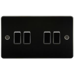 Picture of 4GANG 2WAY  SWITCH FLAT PLATE
GUNMETAL