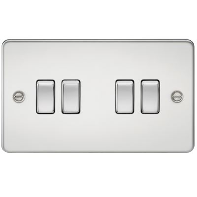 Picture of 4GANG 2WAY  SWITCH FLAT PLATE
POLISHED CHROME