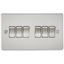 Picture of 6GANG 2WAY  SWITCH  FLAT PLATE
BRUSHED CHROME