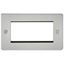 Picture of 3/4 GANG EURO MODULAR GRID PLATE
3/4 GANG BRUSHED CHROME