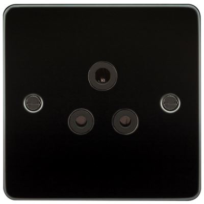 Picture of 5 AMP SOCKET FLAT PLATE
BLACK  INSERT GUNMETAL