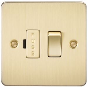Picture of SWITCHED FUSED SPUR PLATE
BRUSHED BRASS