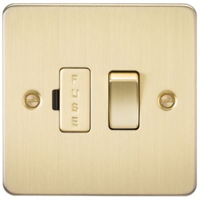 Picture of SWITCHED FUSED SPUR PLATE
BRUSHED BRASS