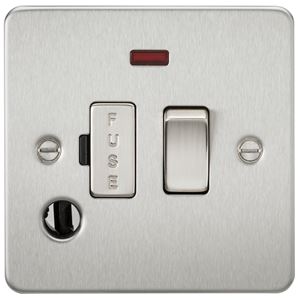 Picture of SWITCHED FUSED SPUR PLATE c/w flex outlet
BRUSHED CHROME