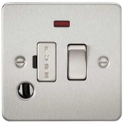 Picture of SWITCHED FUSED SPUR PLATE c/w flex outlet
BRUSHED CHROME