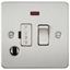 Picture of SWITCHED FUSED SPUR PLATE c/w flex outlet
BRUSHED CHROME
