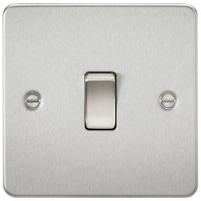 Picture of 20A DP  SWITCH   FLAT PLATE
BRUSHED CHROME