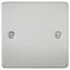 Picture of 1 GANG BLANK PLATE  FLAT PLATE
BRUSHED CHROME
