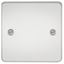 Picture of 1 GANG BLANK PLATE  FLAT PLATE
POLISHED CHROME