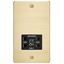 Picture of 115V/230V SHAVER SOCKET  PLATE
BLACK  INSERT BRUSHED BRASS