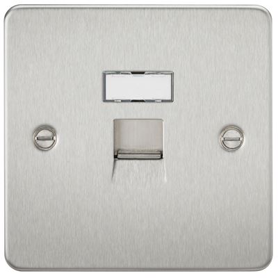 Picture of RJ45 SOCKET  FLAT PLATE
BRUSHED CHROME