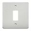 Picture of 1 GANG GRID PLATE
1 GANG SWITCH PLATE  BRUSHED CHROME