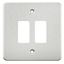Picture of 2 GANG GRID PLATE
2 GANG SWITCH PLATE  BRUSHED CHROME