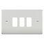 Picture of 3 GANG GRID PLATE
3 GANG SWITCH PLATE  BRUSHED CHROME