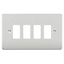 Picture of 4 GANG GRID PLATE
4 GANG SWITCH PLATE  BRUSHED CHROME
