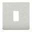 Picture of 1 GANG BRUSHED CHROME GRID PLATE
KNIGHTSBRIDGE