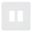 Picture of 1 GANG PLATE 2 MOD MATT WHITE GRID PLATE
SWITCH PLATE KNIGHTSBRIDGE