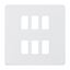 Picture of 6 GANG PLATE MATT WHITE GRID PLATE
SWITCH PLATE KNIGHTSBRIDGE