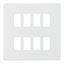 Picture of 8 GANG PLATE MATT WHITE GRID PLATE
SWITCH PLATE KNIGHTSBRIDGE