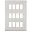 Picture of 12 GANG PLATE BRUSHED CHROME GRID PLATE
SWITCH PLATE KNIGHTSBRIDGE
