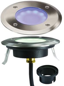 Picture of S/ STEEL BLUE GROUND LIGHT LED 1.7W 60LUMEN
H.40MM CUT OUT 90MM OVERALL DIA. 108MM
