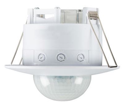 Picture of 360 degree FLUSH Mount Ceiling PIR IP20
MAX LOAD 2000W INCANDESCENT/ 1000W LED