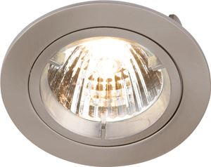 Picture of GU10 Die Cast Round Downlight SATINlocking front rim for easy lamp replacementsingle clip fix