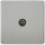 Picture of 1 GANG COAX OUTLET  SCREWLESS FLAT PLATE
BRUSHED CHROME