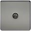 Picture of 1 GANG COAX OUTLET  SCREWLESS FLAT PLATE
BLACK NICKEL