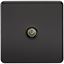 Picture of 1 GANG COAX OUTLET  SCREWLESS FLAT PLATE
MATT BLACK