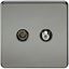 Picture of 1 GANG COAX/SATELLITE  SCREWLESS FLAT PLATE
BLACK NICKEL