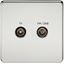 Picture of 1 GANG TV/FM DAB  SCREWLESS FLAT PLATE
POLISHED CHROME